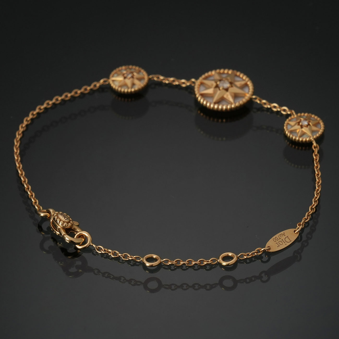 CHRISTIAN DIOR(USED)디올 로즈 드 방 브레이슬릿